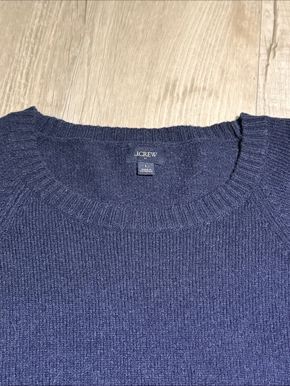 J. Crew Factory Men's Navy Crewneck Sweater